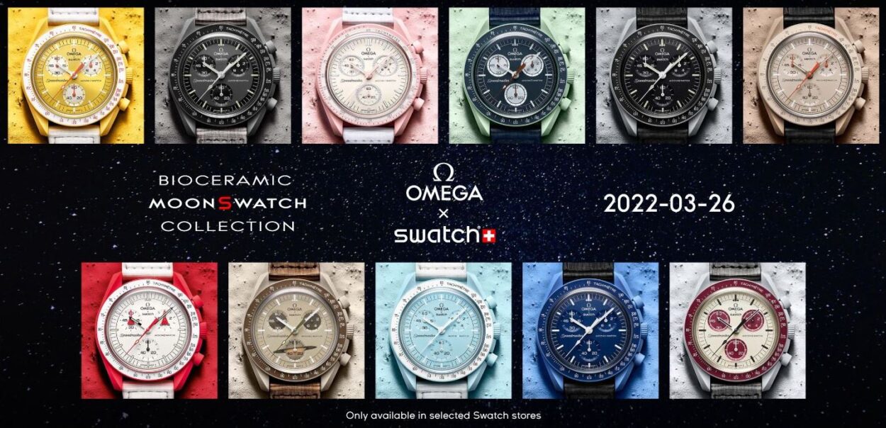 Swatch Omega オメガスウォッチ アース 梅田阪急 保証書未記入 ...